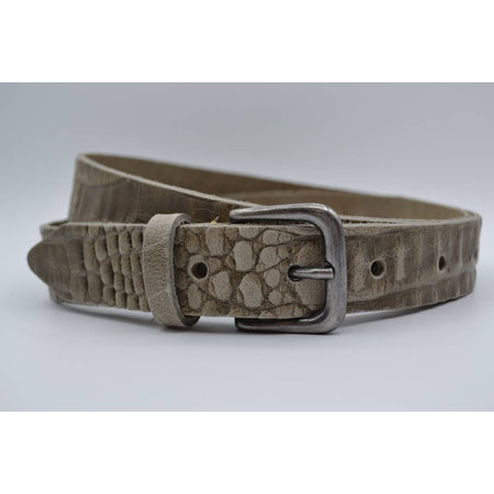 3cm taupe italiaans volnerf lederen casual riem 