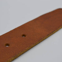 mooie cognac vintage volnerf jeansriem .