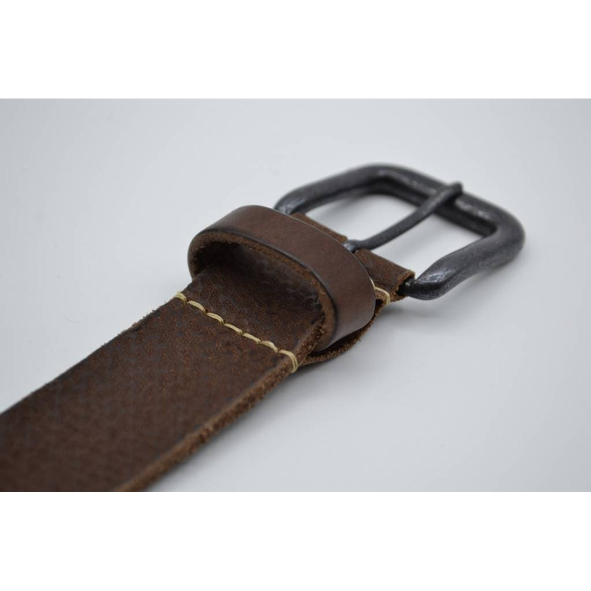 golf gelaserde bruine echt lederen riem