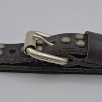 grijze 20mm brede riem met bolstuds 
