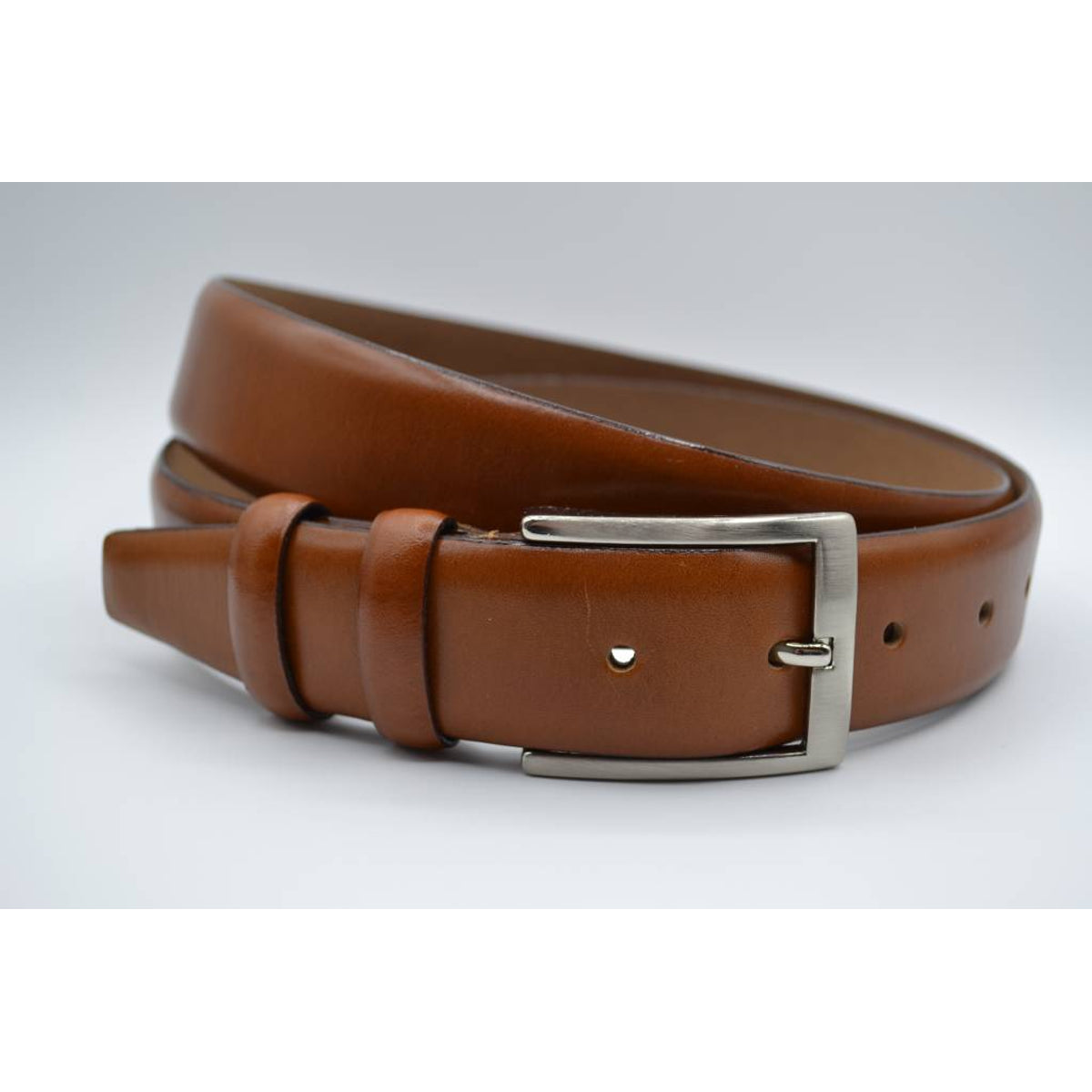 Stijlvolle cognac echt lederen riem 