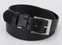 Stoere zwarte riem met gave print.