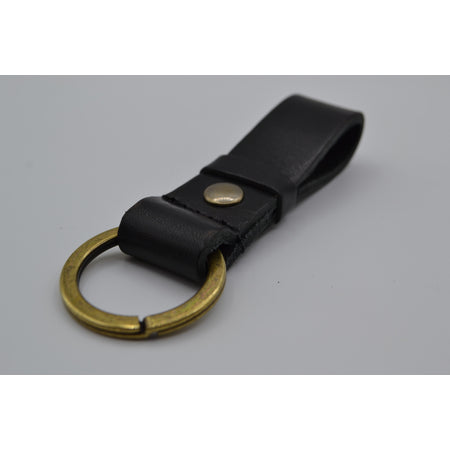 zwarte vintage sleutelhanger met naam of logo