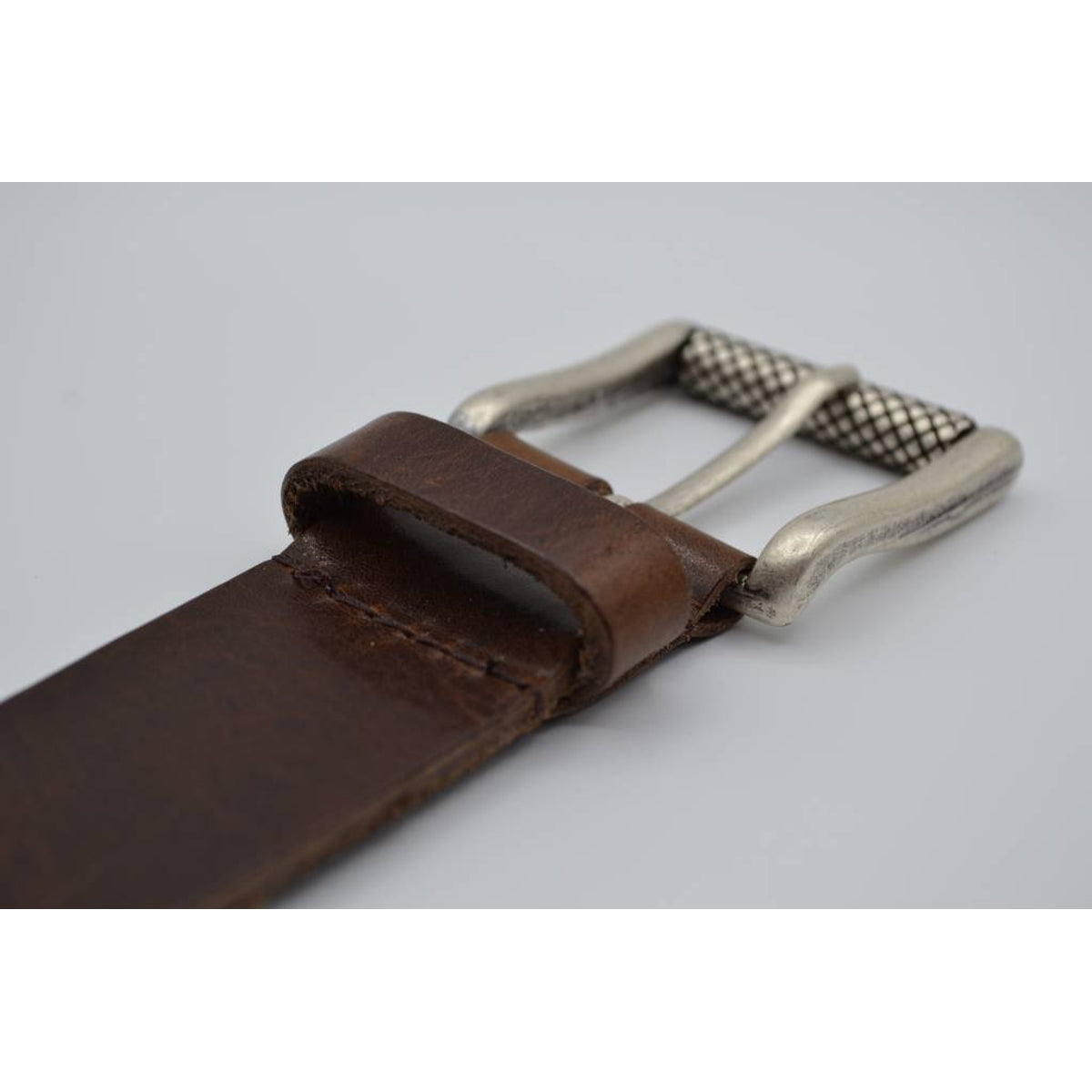 bruine italiaans volnerf lederen casual riem