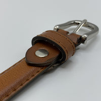 Nette cognac 2cm brede damesriem