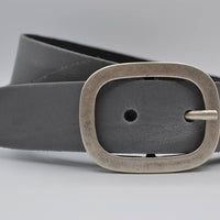 4cm grijze split lederen riem.