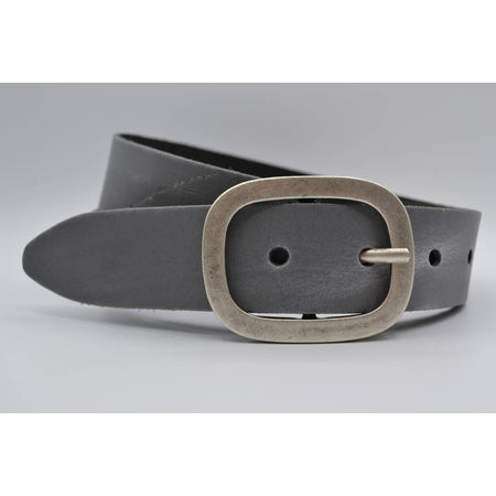 4cm grijze split lederen riem.