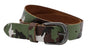 Camouflage riem 35mm breed en gunmetal gesp.