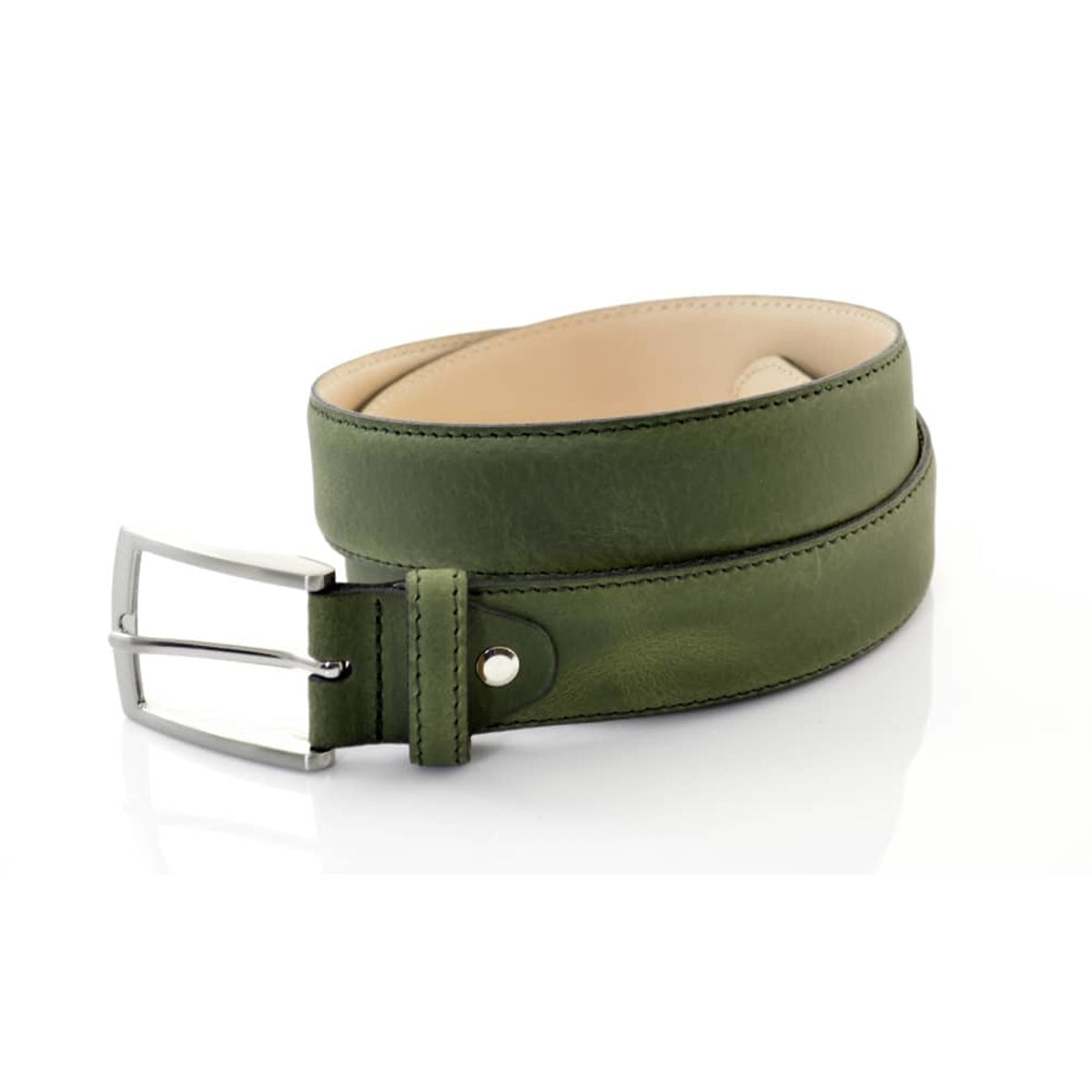 Olijfgroene nette riem
