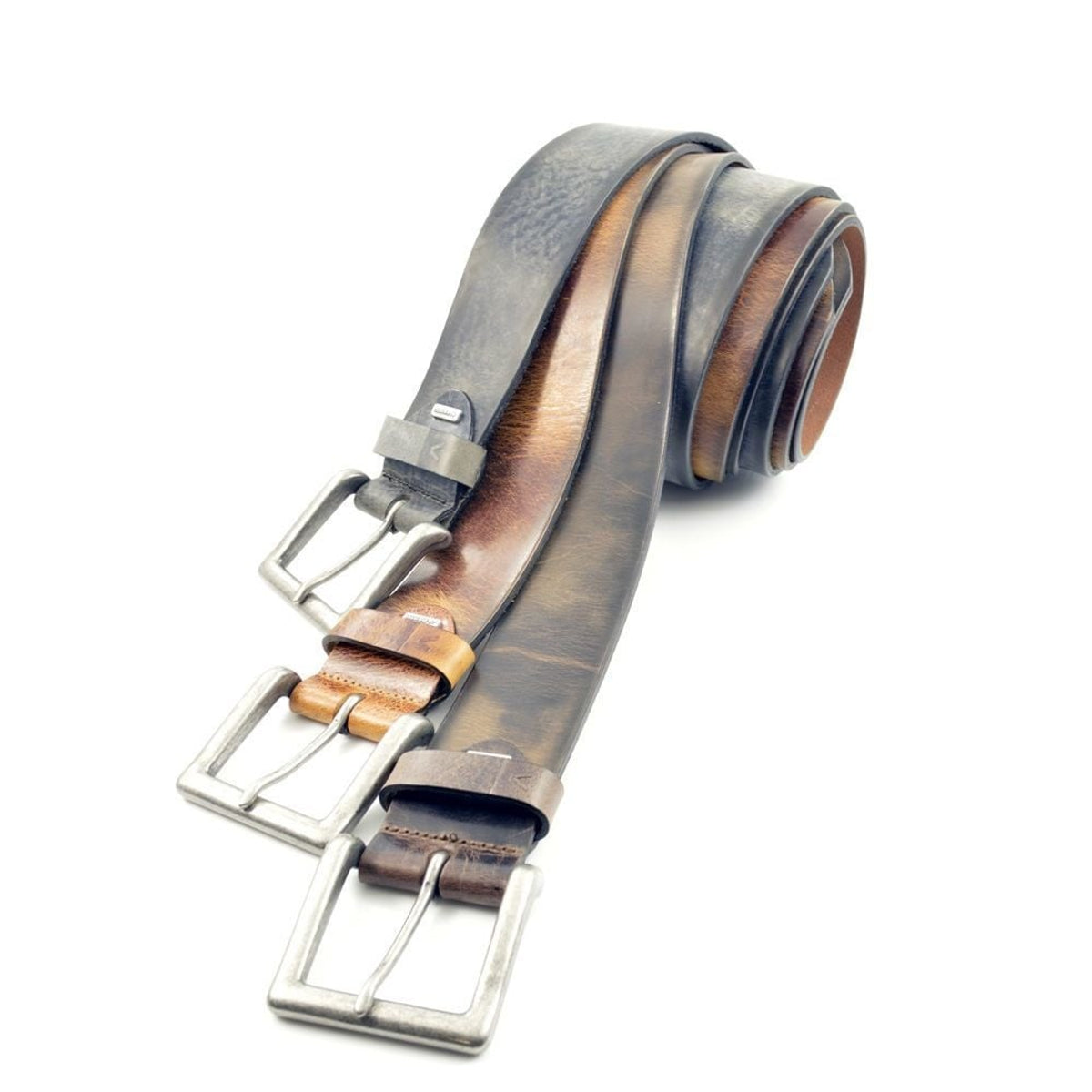 Vette bruine riem van Alberto.