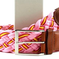 Roze nette gevlochten riem.