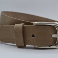split lederen 35 mm taupe casual riem 