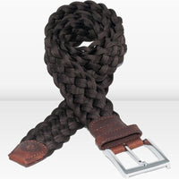 Bruine nette gevlochten riem.
