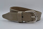 35mm taupe gestikte italiaans volnerf lederen riem