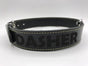 Hondenhalsband 60cm zwart echt Italiaans leer