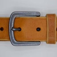 Cognac italiaans lederen casual riem