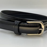 Nette zwarte 2cm brede damesriem.