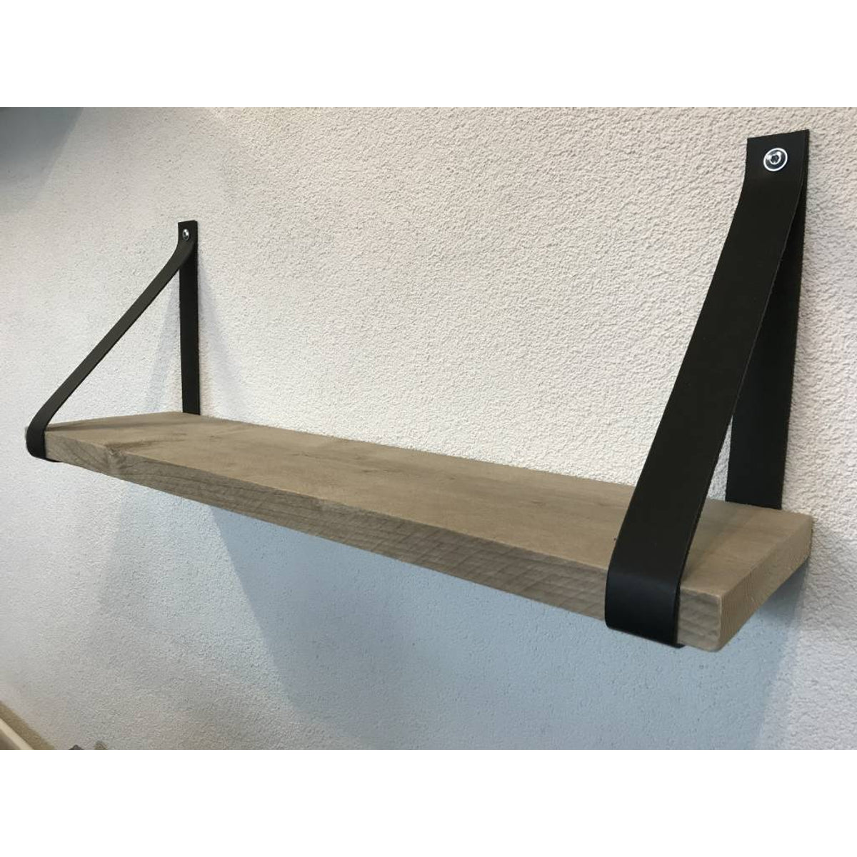 Leren Plankdragers zwart