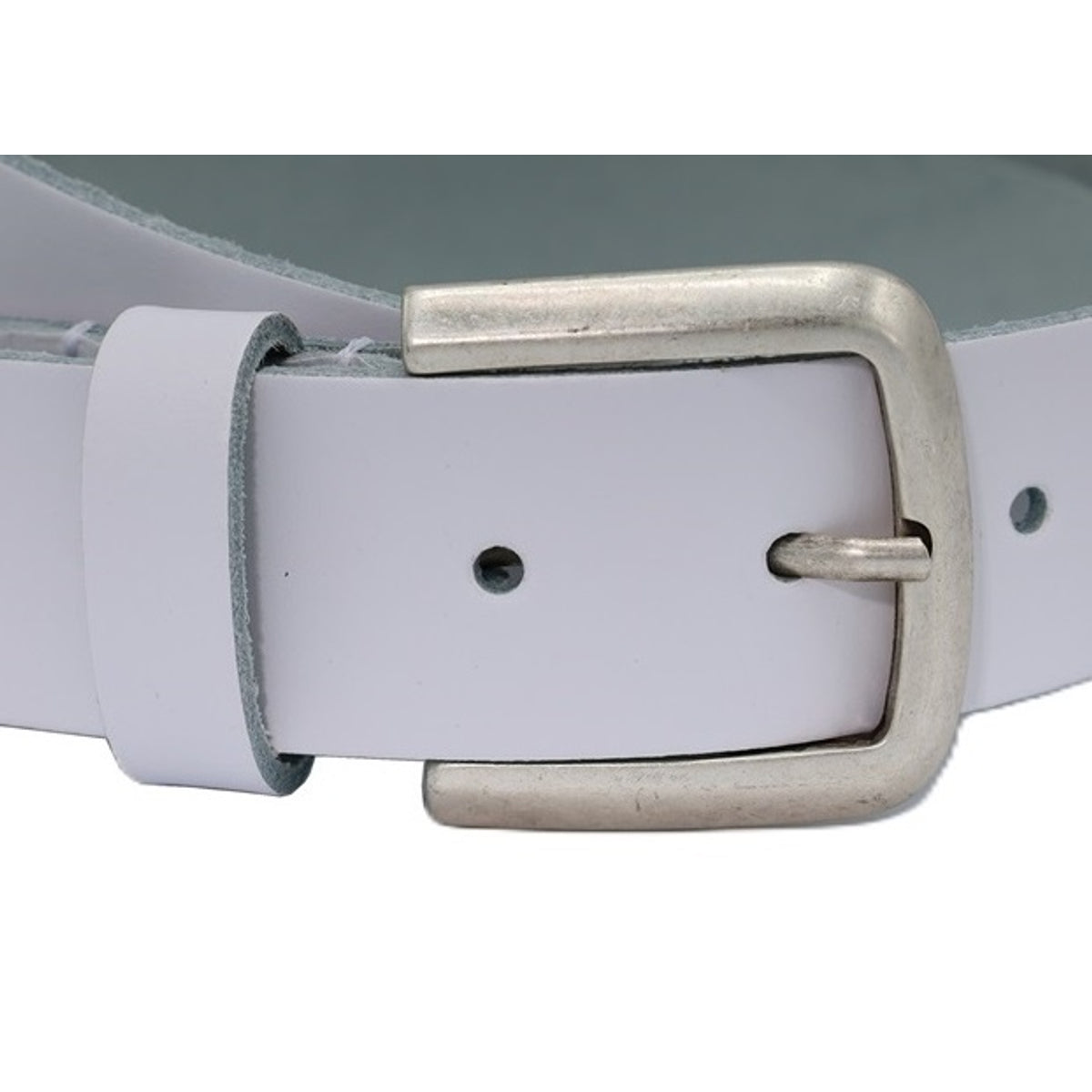 split lederen witte dames/heren riem