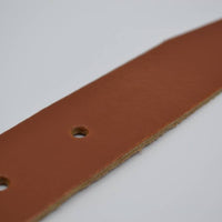 split lederen cognac kinder riem