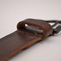 Bruine Jeans riem met slingerpunt