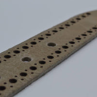 4cm taupe diep gelaserde volnerf riem