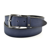 Blauwe 4cm brede Alberto riem