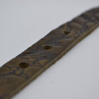 groene 2cm brede krokodillen print damesriem
