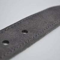 4cm grijze gestikt italiaans volnerf lederen riem 