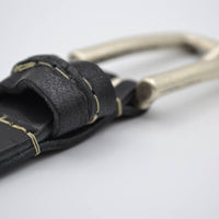 zwarte 20mm brede riem met speelse lus