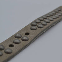 taupe 20mm brede riem met bolstuds 