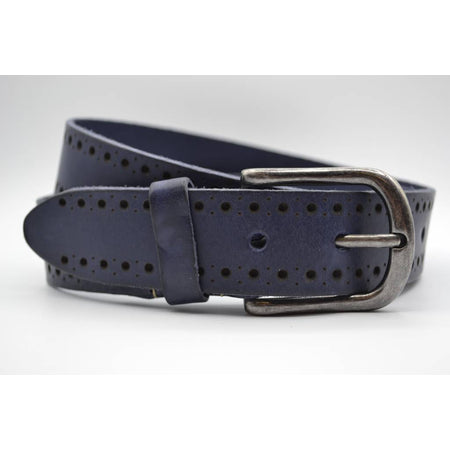 4cm blauwe diep gelaserde volnerf riem