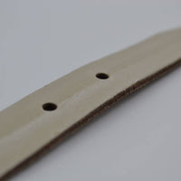 ecru 20mm brede riem met dubbele lus 