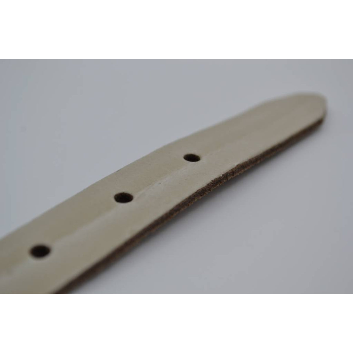 ecru 20mm brede riem met dubbele lus 