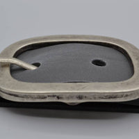 4cm grijze split lederen riem.