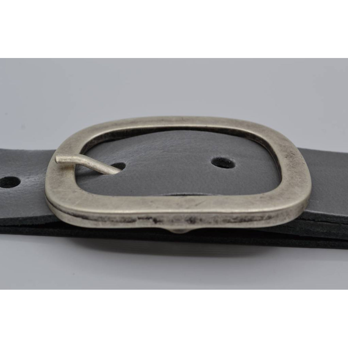4cm grijze split lederen riem.