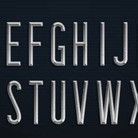 Letters In het zilver