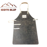 BBQ Schort Scottsbluf zwart/tan used look