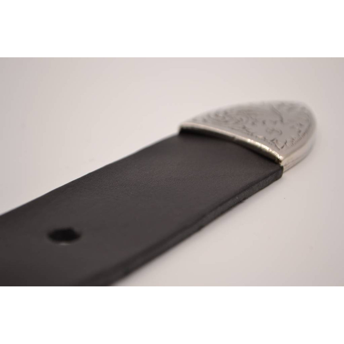 4cm western zwarte volnerf lederen riem 