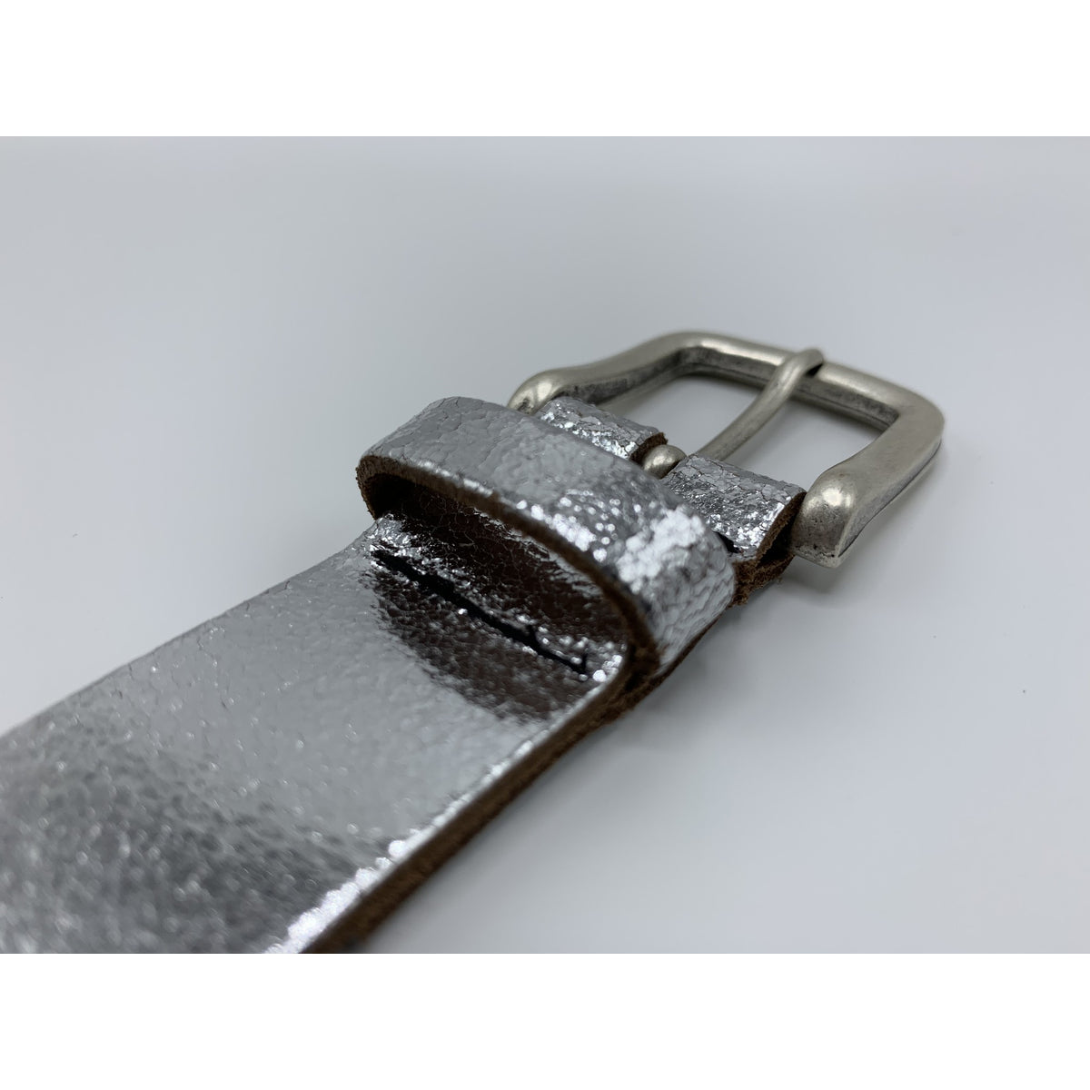 Zilver kleurige riem van 3cm breed