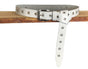 Lange trendy witte knoopriem