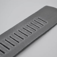 split lederen 40mm licht grijze casual perforatie riem
