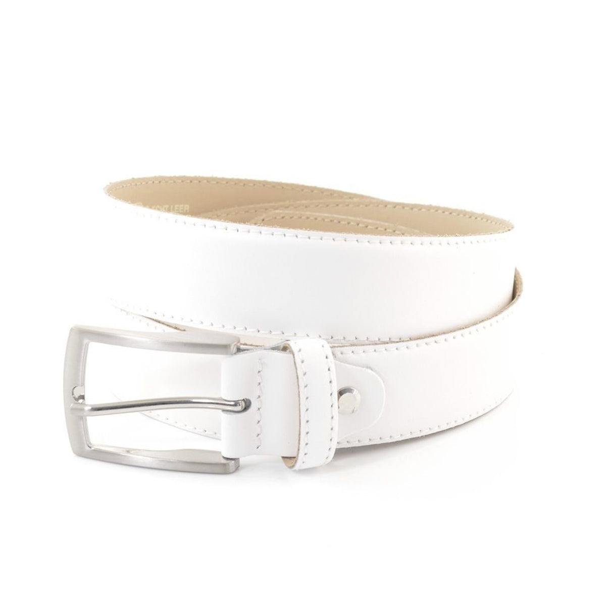 Witte nette herenriem
