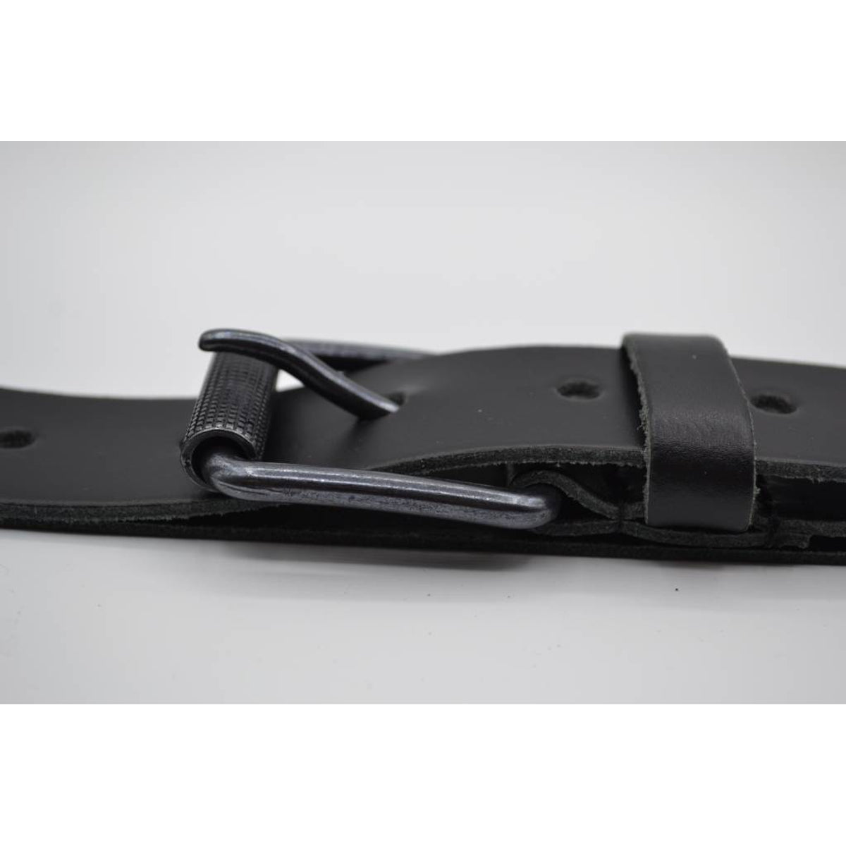 split lederen 40mm zwarte casual riem