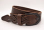 Bruine Jeans riem met slingerpunt