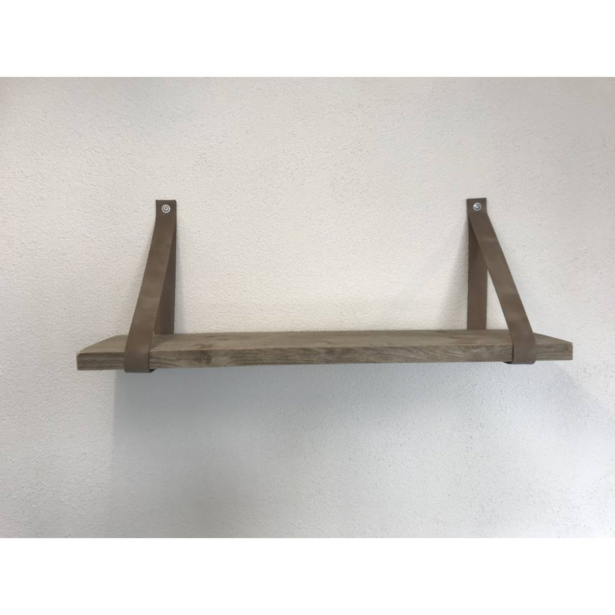 Leren Plankdragers taupe inclusief plank