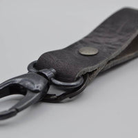 Grijze sleutelhanger met naam of logo 
