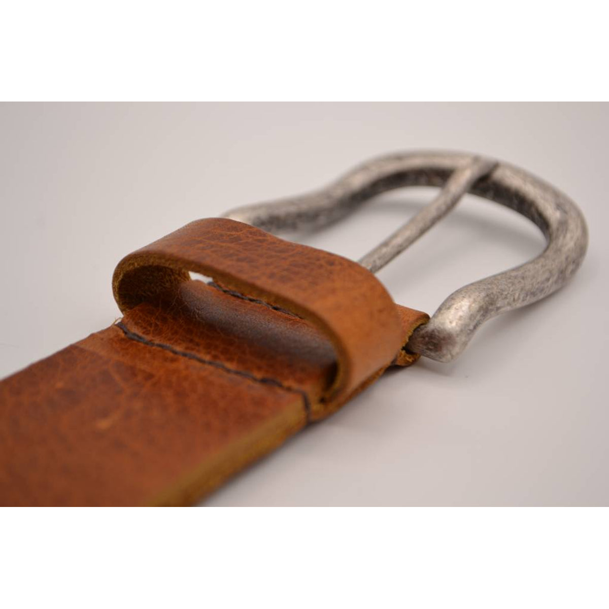 Cognac extra lange herenriem 