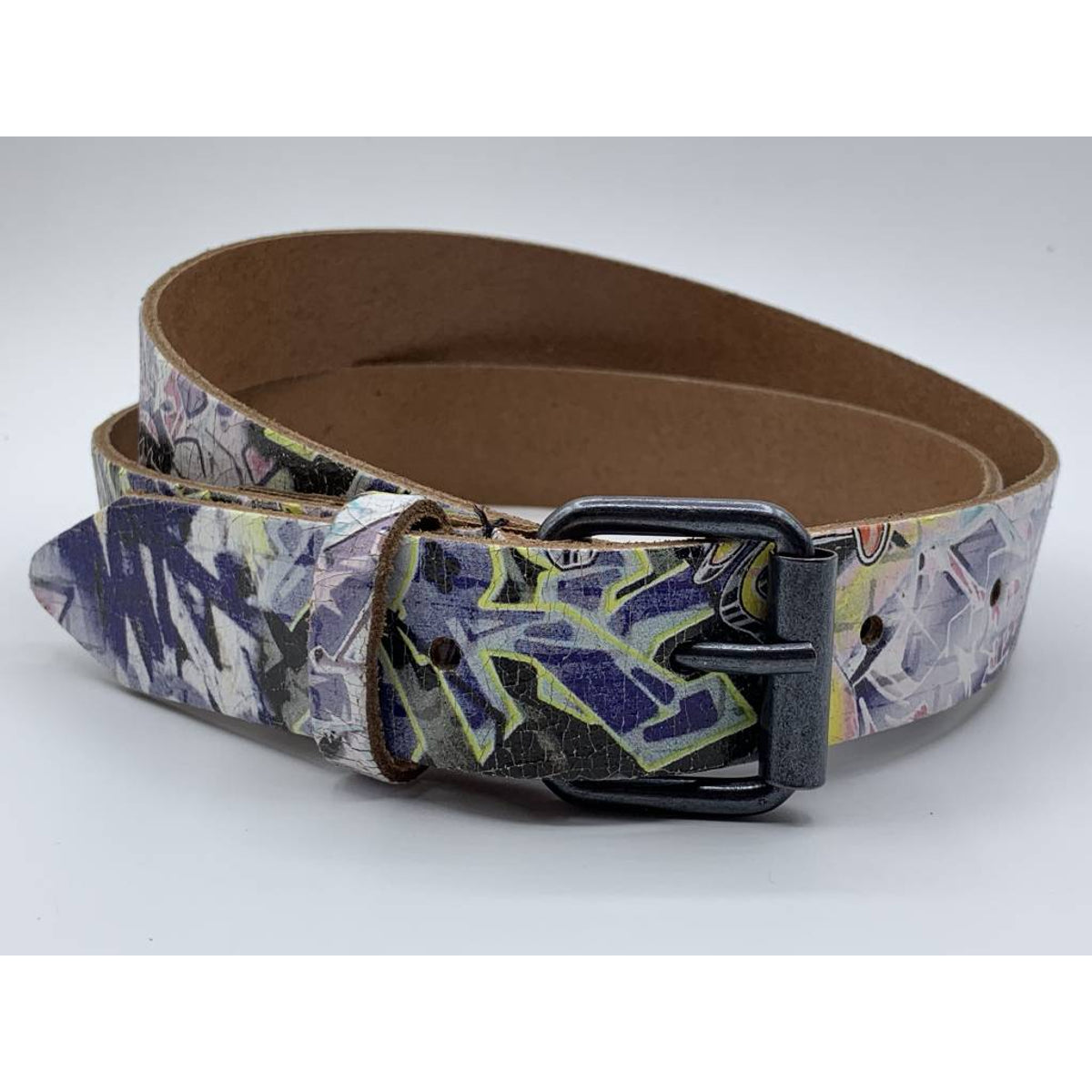 Stoere kinderriem met graffity print