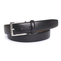 zwart gladde heren riem